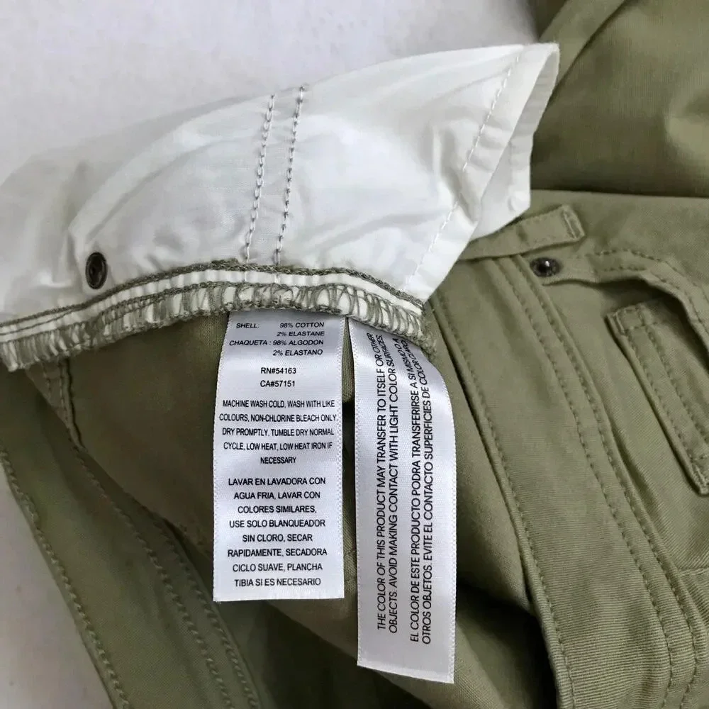 Calvin Klein NWT Olive Green Crop Jeans Women 4